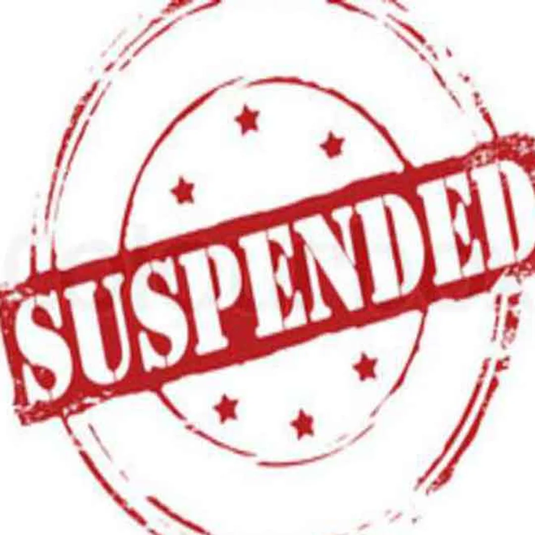 Suspended